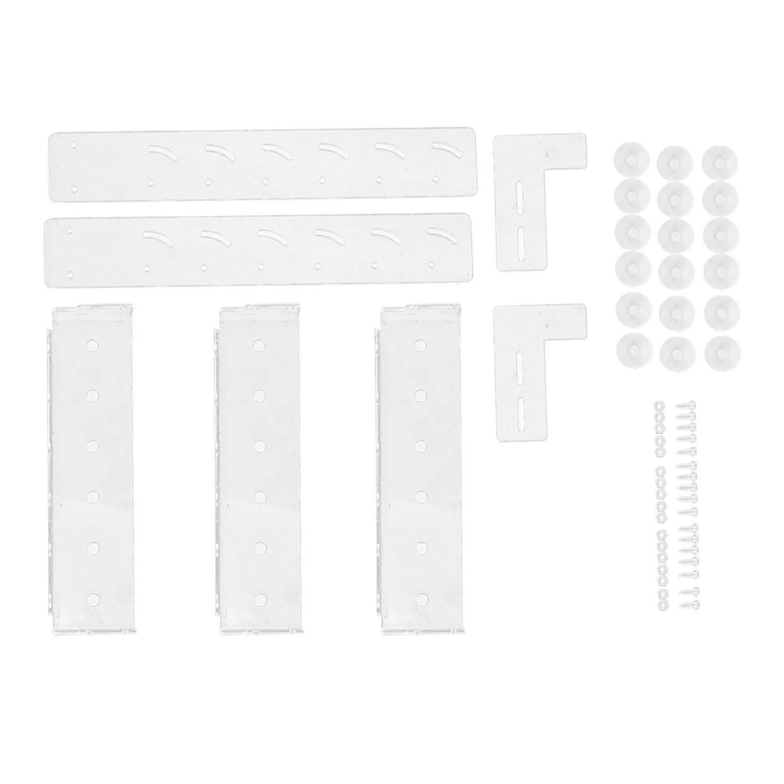 Coral Frag Rack Clear Acrylic Vertical 3 Layer Hanging Coral Fragment Holder for Fish Tank Aquarium