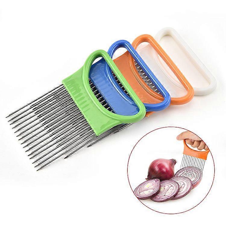 Creative tools onion insert stainless steel onion needle meat pine needle fruit and vegetable slice Holder.
