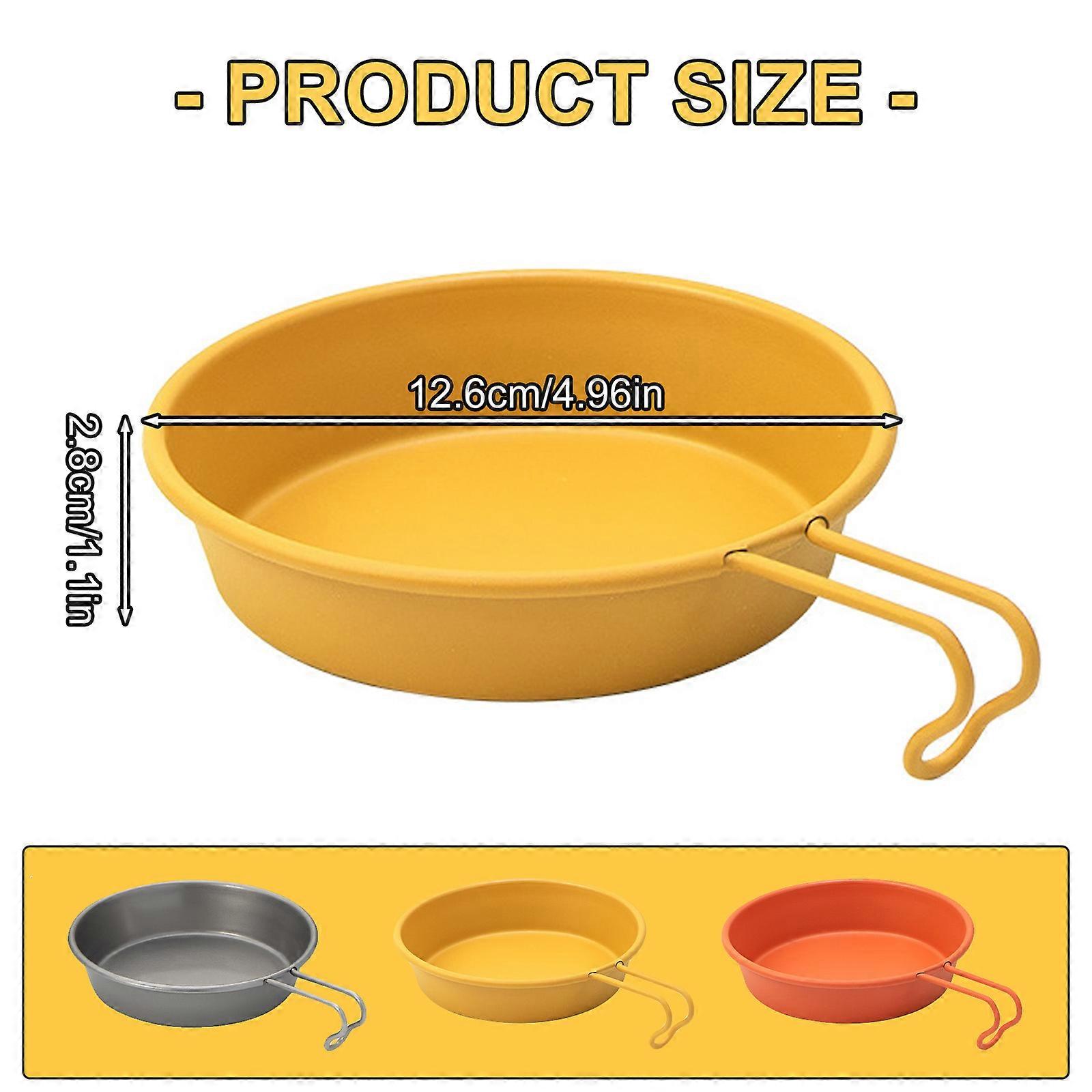 El juego de vajilla multifuncional de acero inoxidable de 4 piezas incluye  platos y tazones de, image size:1600x1600