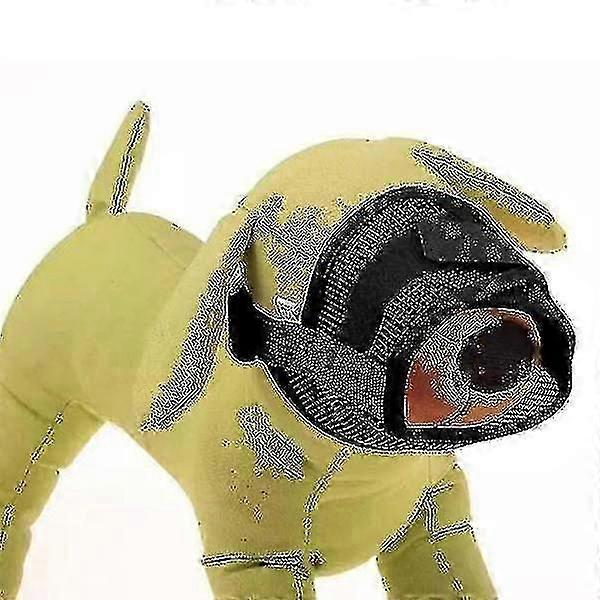 Dog Muzzle Breathable Nylon Comfortable Soft Mesh Adjustable Pet Mouth Mask Prevent Bite, Size L: (XIATIAN)