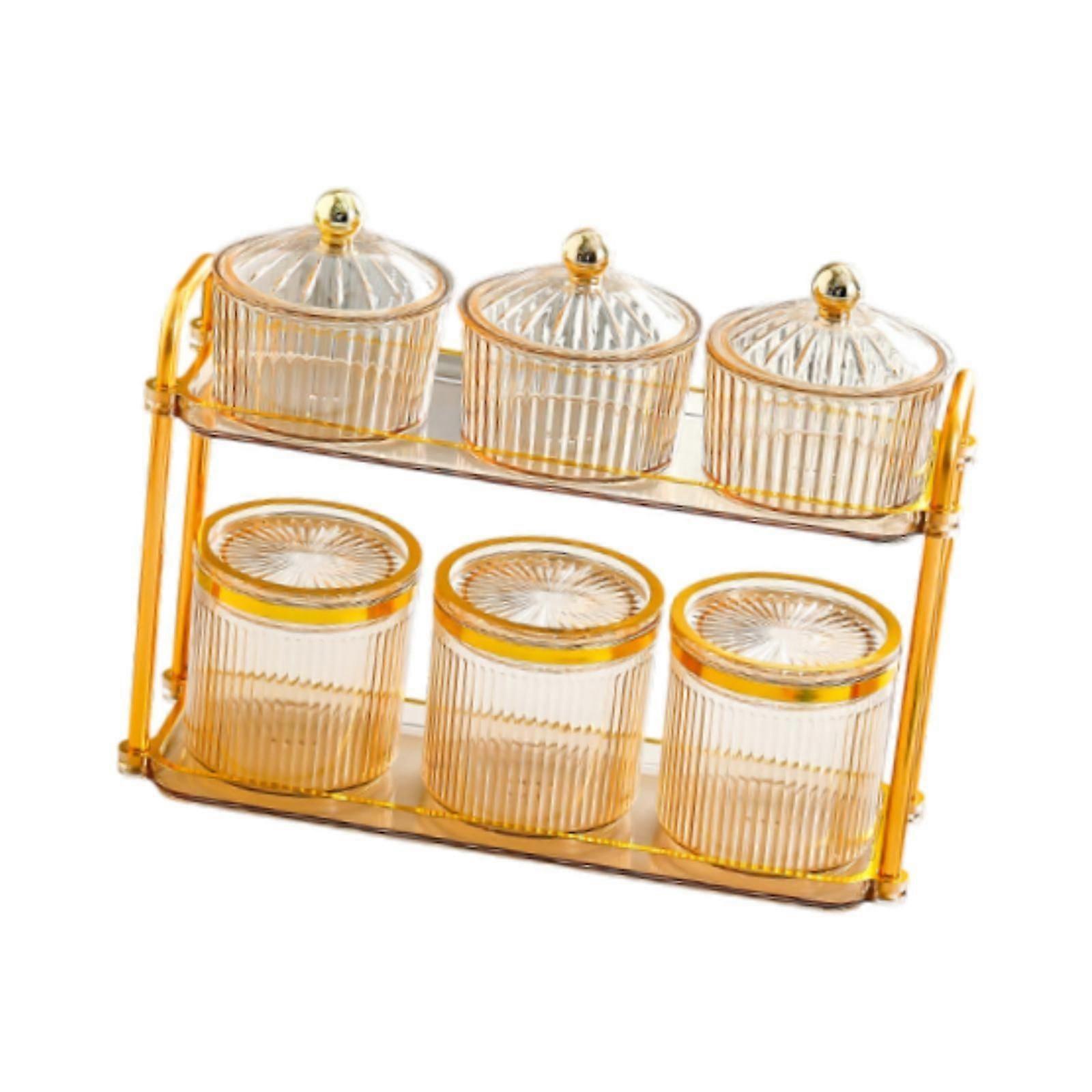 Divided Snack Tray Transparent Snacks Serving Platter for Cookies Party Home