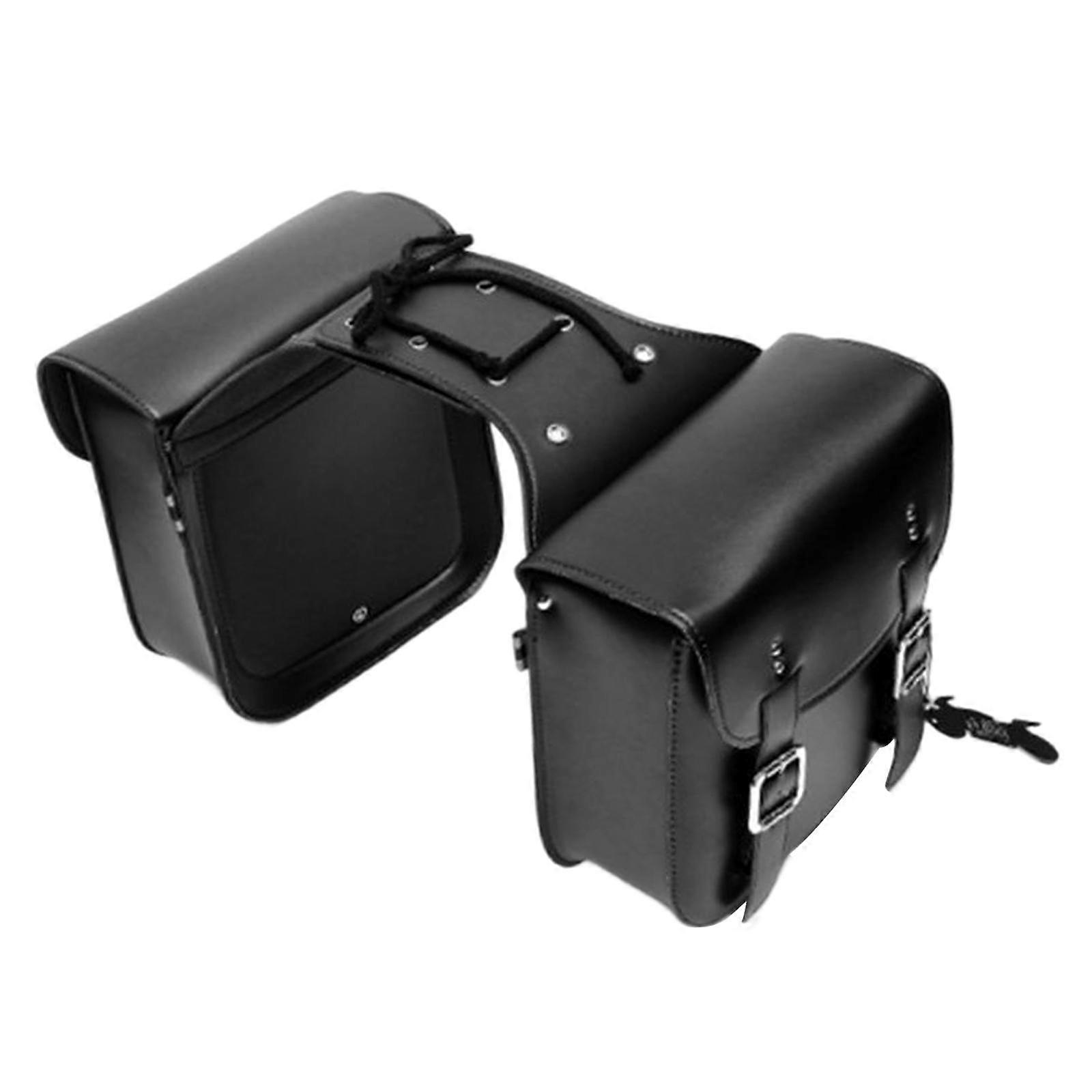 Motorräder Satteltaschen Einstellung Werkzeugtasche Tasche Packtaschen Groß Schwarz