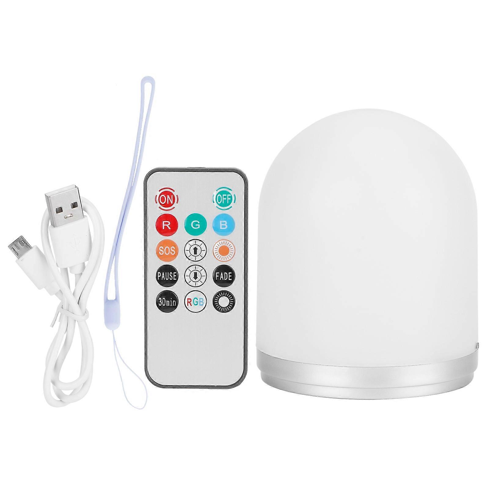 Night Light USB Rechargeable LED Dimmable Bedside Lamp RGB Color Change
