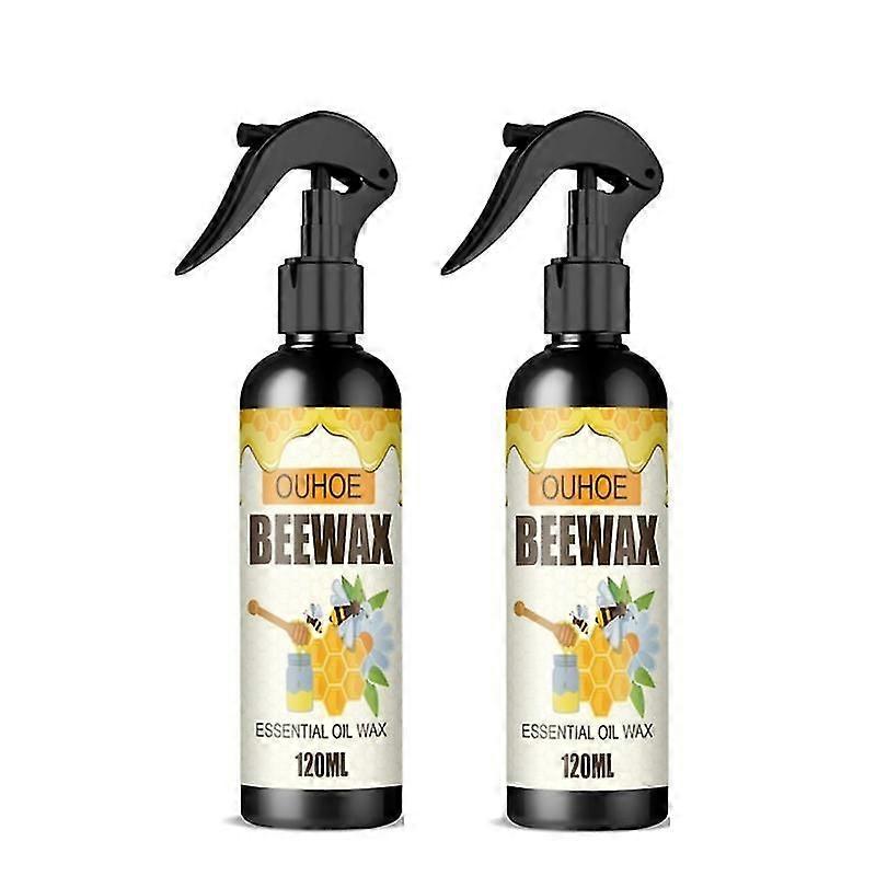 2Τμχ 120ml Φυσικό Μικρομοριακό Κερί Μέλισσας Spray Home Molecularized Beeswax Spray