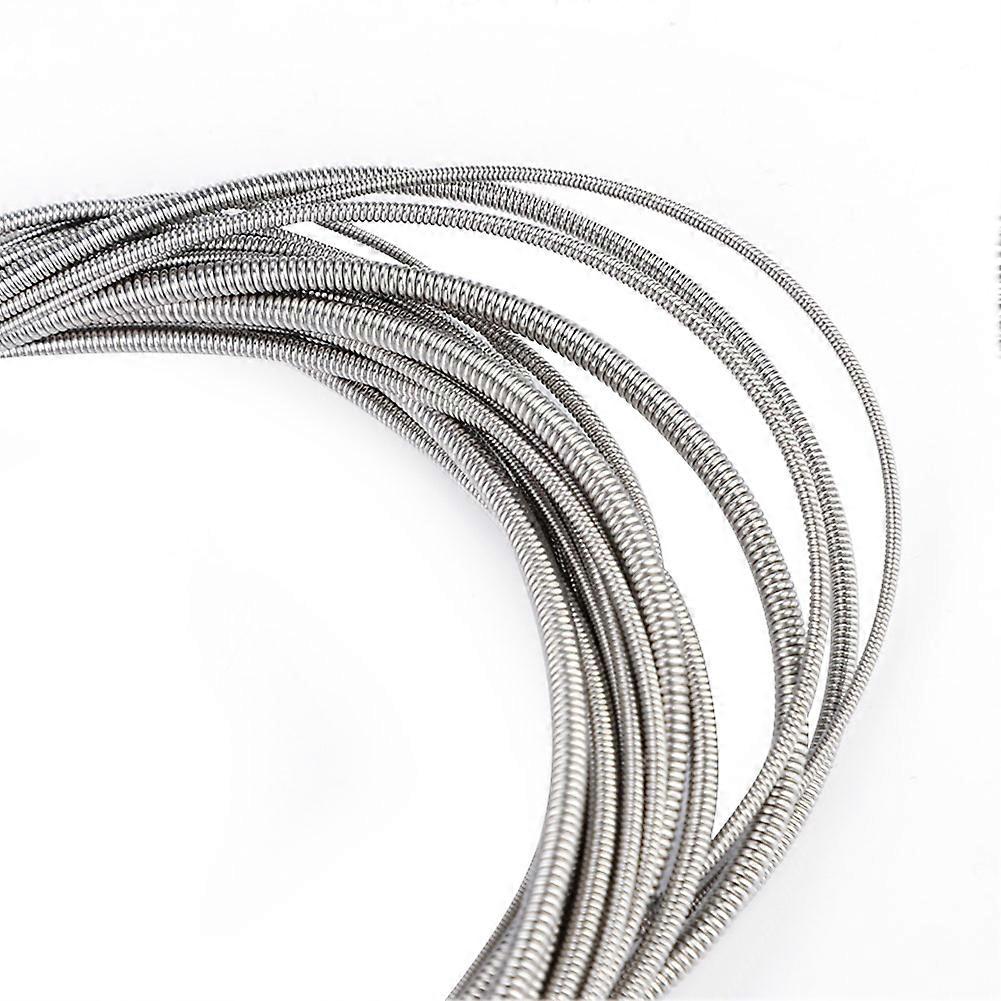 5Pcs Stainless Steel Silver Electric 5-String Bass Strings Set