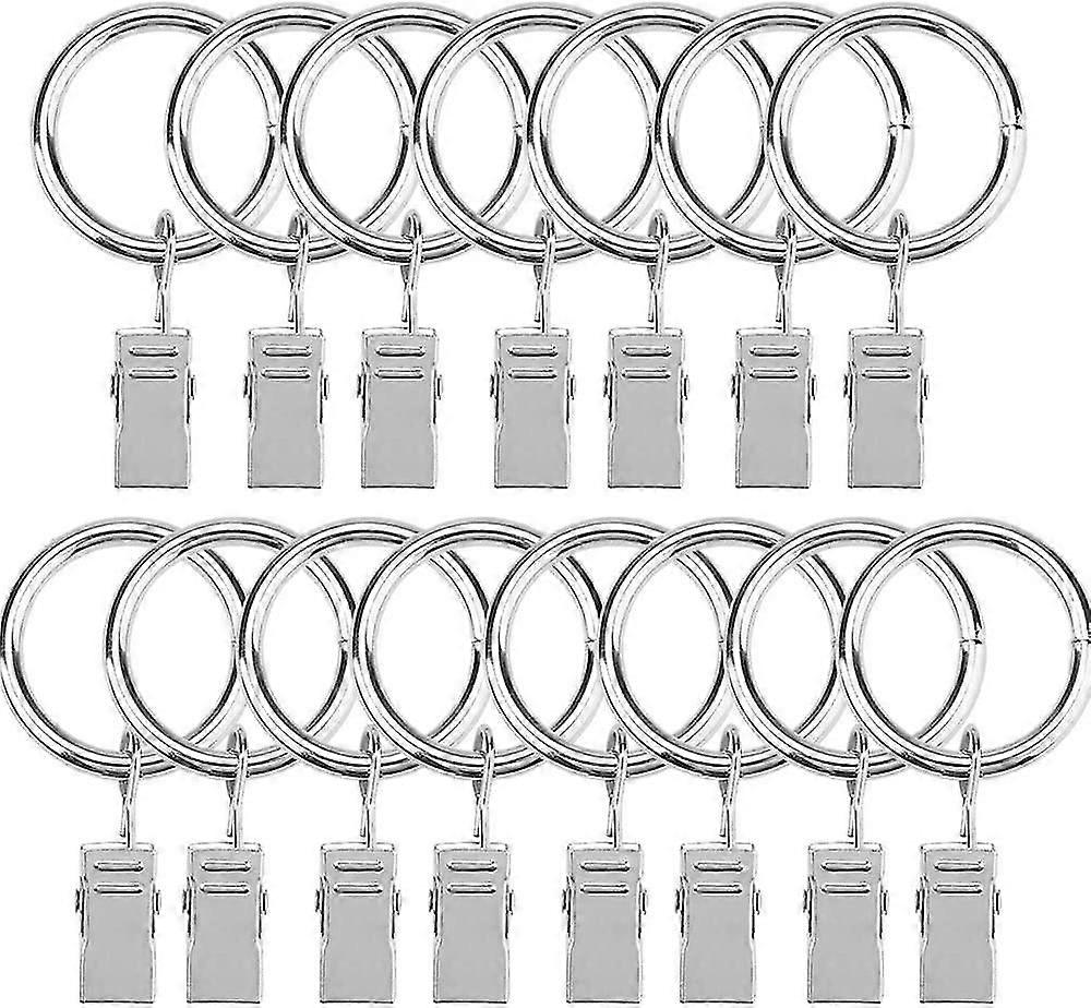 クリップ付きカーテンリング20pc、装飾リング、防錆、ビンテージスタイル、2.5cm