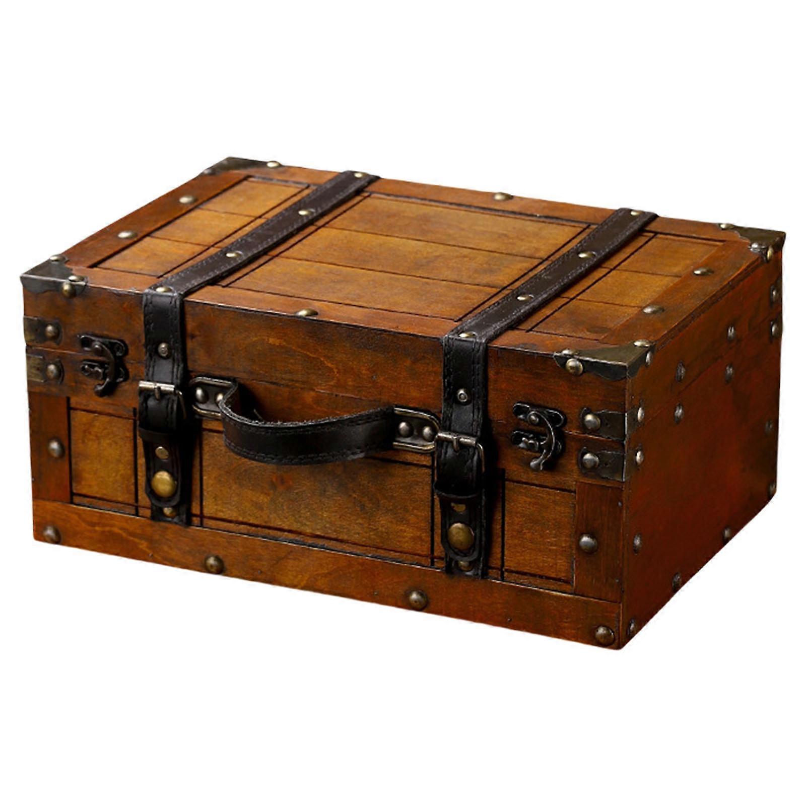 Retro Styles Sturdy Wood Storage Box Convenient for Jewelry and Small Items with Craftsmanship and Elegant Charm Yellow