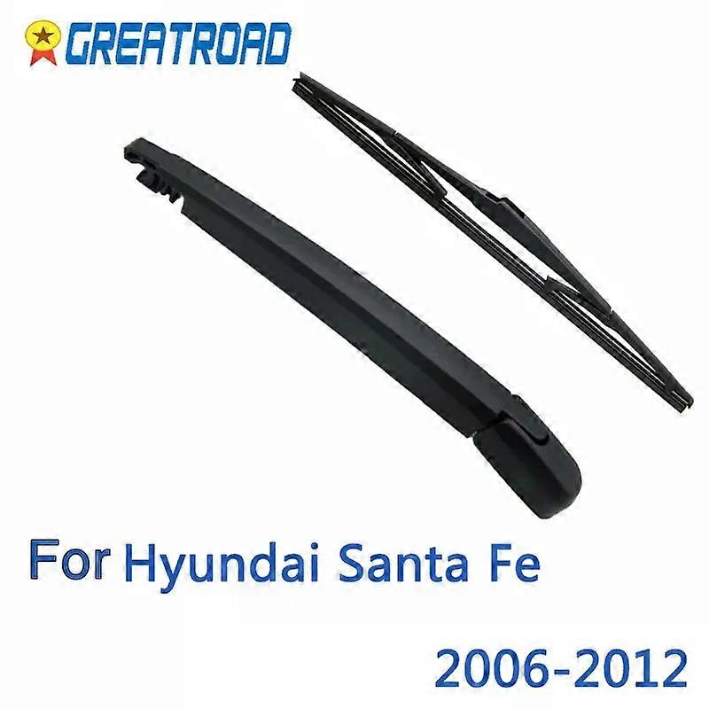 ممسحة 14 "شفرة ممسحة خلفية ومجموعة مجموعة الذراع لشركة هيونداي سانتا في 2006-2012 سم الزجاج الأمامي الزجاج الأمامي الخلفي Windo