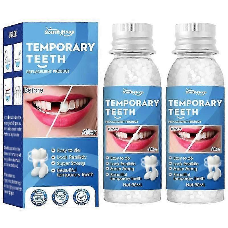 2Pcs ρητίνη ψεύτικα δόντια στερεά ούλα τροποποίηση των προσωρινών υλικών πλήρωσης Επανορθωτική Οδοντιατρική Στοματική Υγιεινή Φροντίδα οδοντοστοιχιών