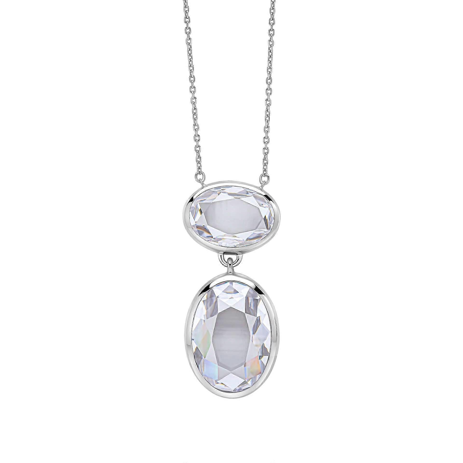 Fiorelli Silver White Cubic Zirconia Necklace N4621C