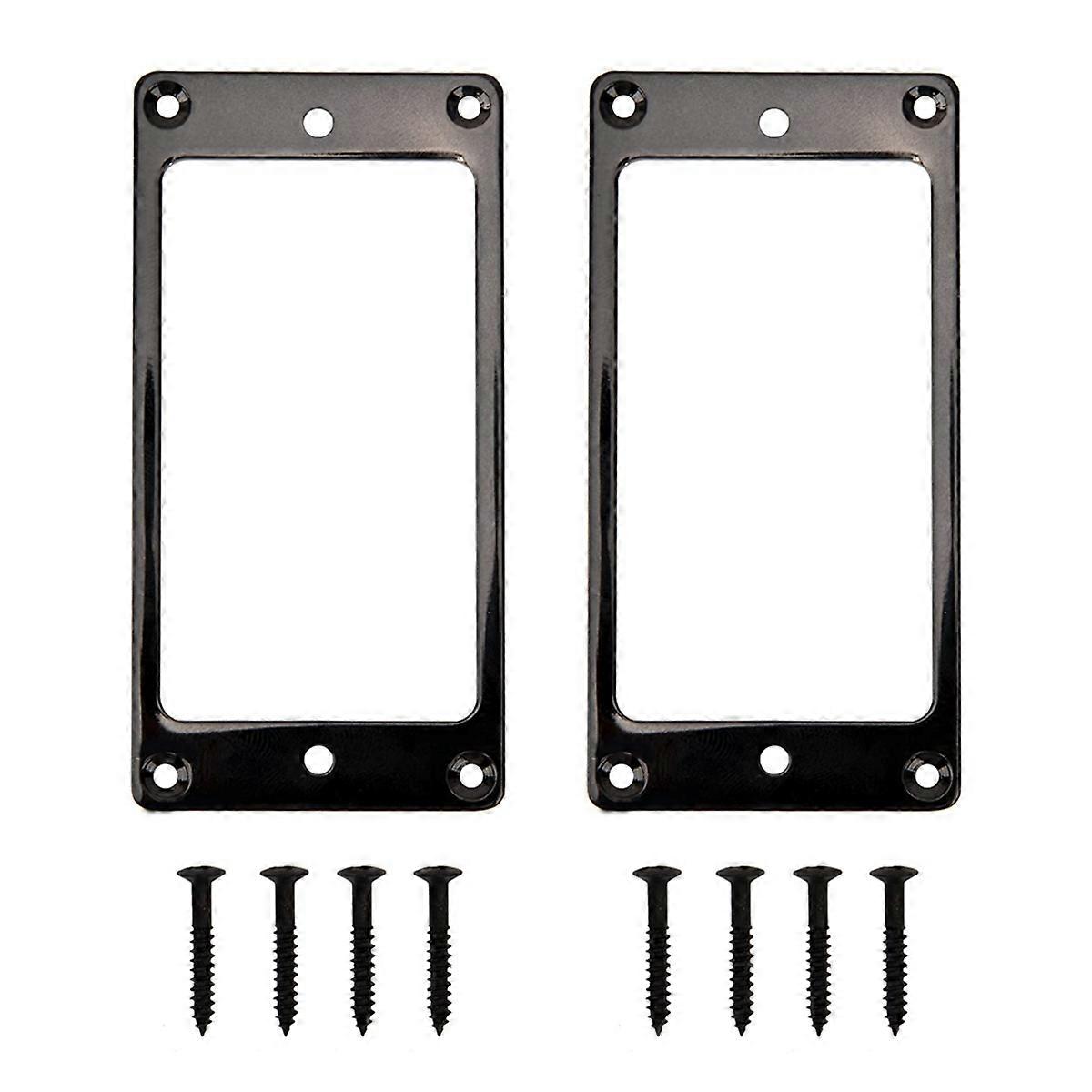 Metal Humbucker Pickup Ring Cover Frame Replacement (Black)