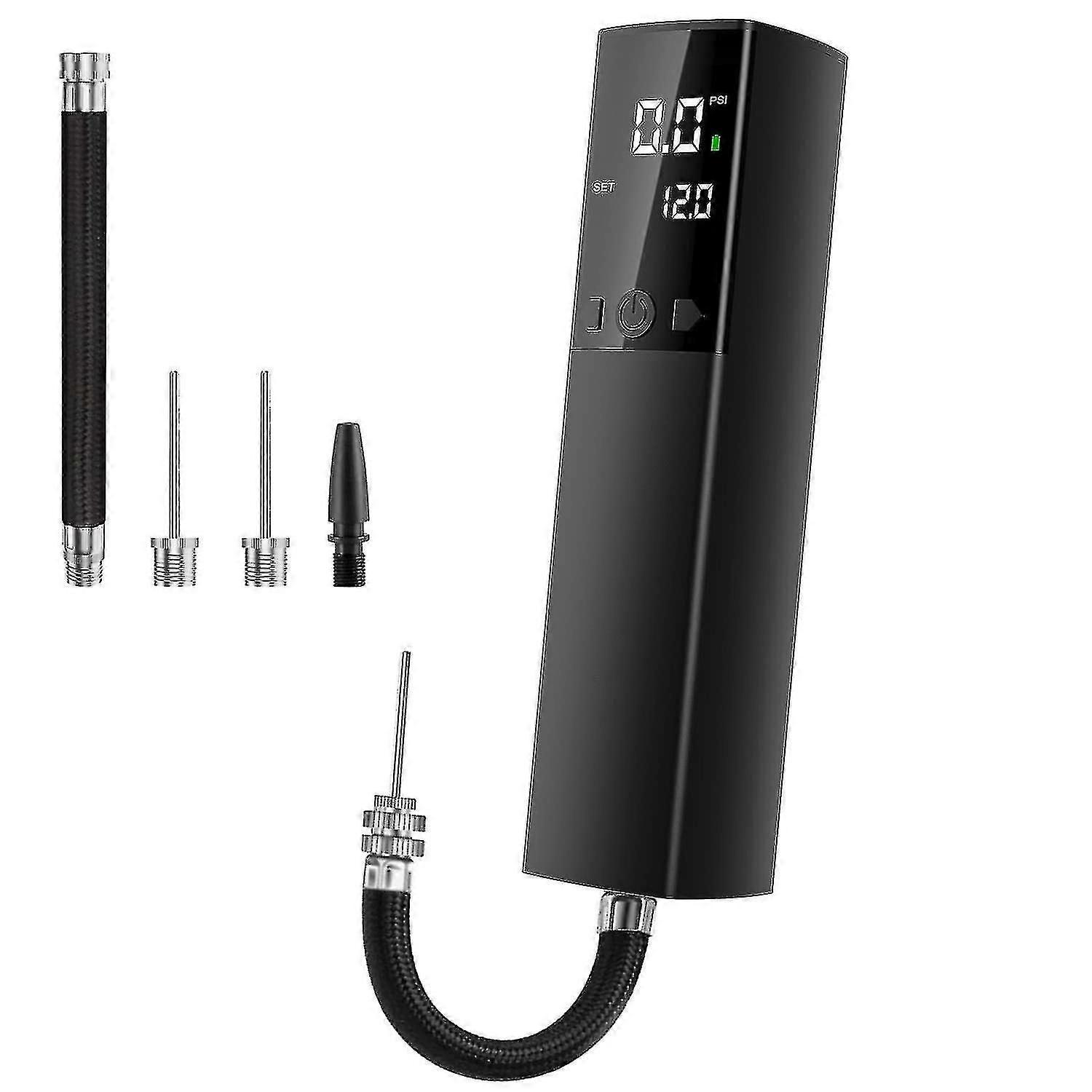 Electric Ball Pump, Basketball Smart Air Pump with Accurate Pressure Gauge and Digital Lcd Display f