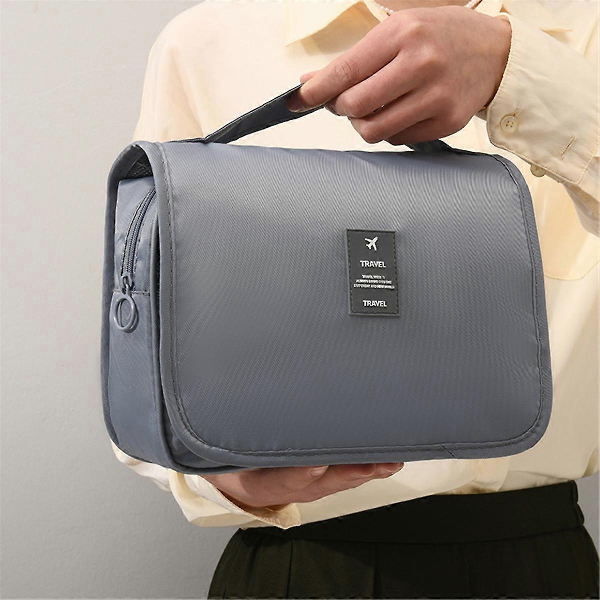 Hanging Toiletry Bag, Toiletry Bag, Gray