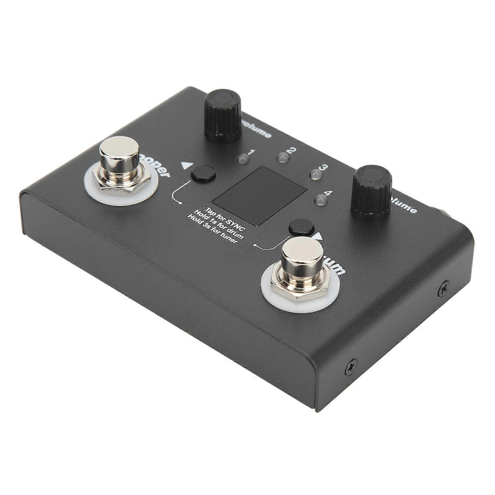 Drum Looper Pedal 4 Storage Location 11 Minutes Recording Time Metal Phrase Loop Effect Pedal with Tuner