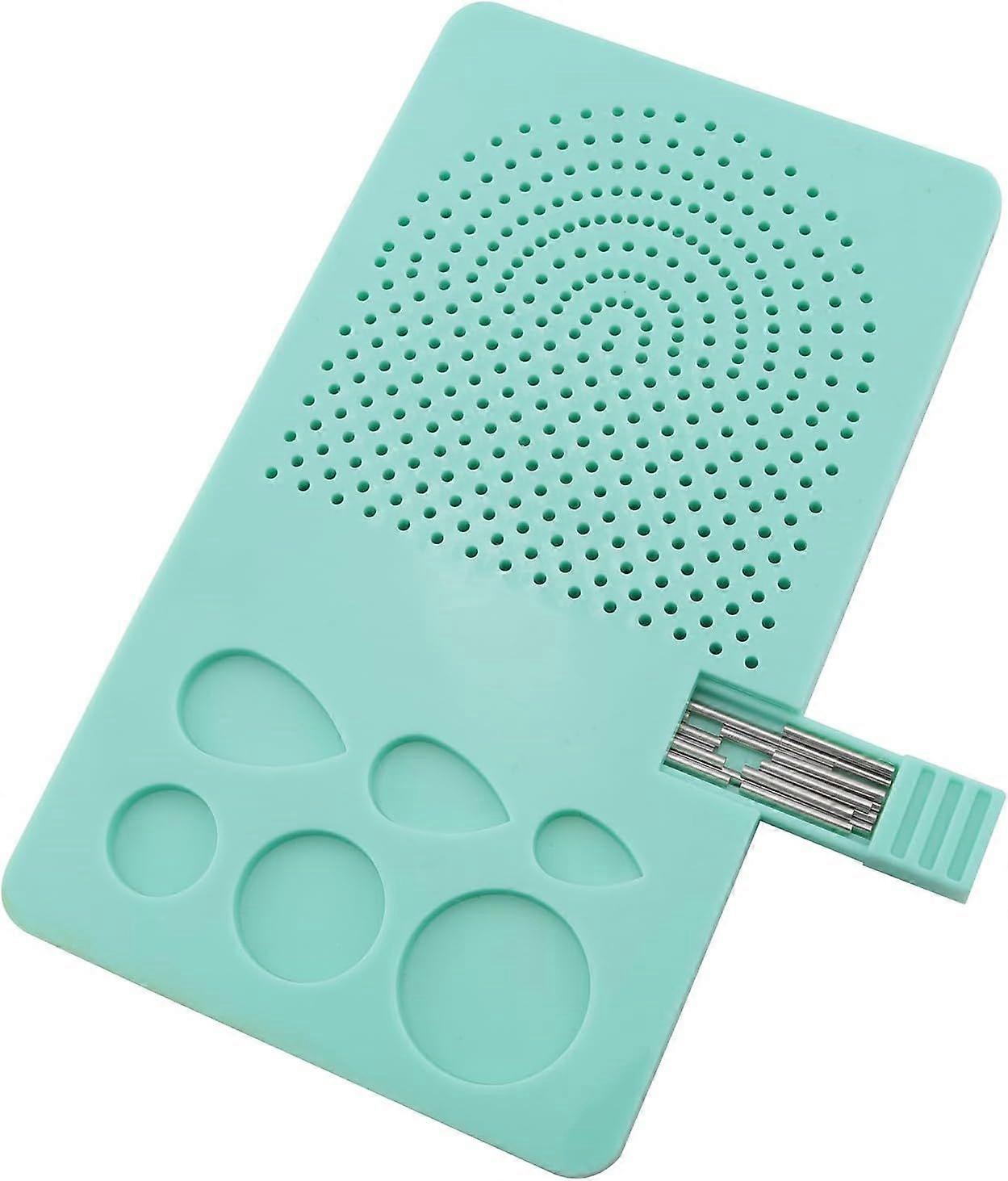 Quilling Board with 20 Needles Blue Paper Comb Tool DIY Paper Craft Quilling Tool Paper Comb Weaver Origami Comb Art Tool Quilling Board Hole Fixing F