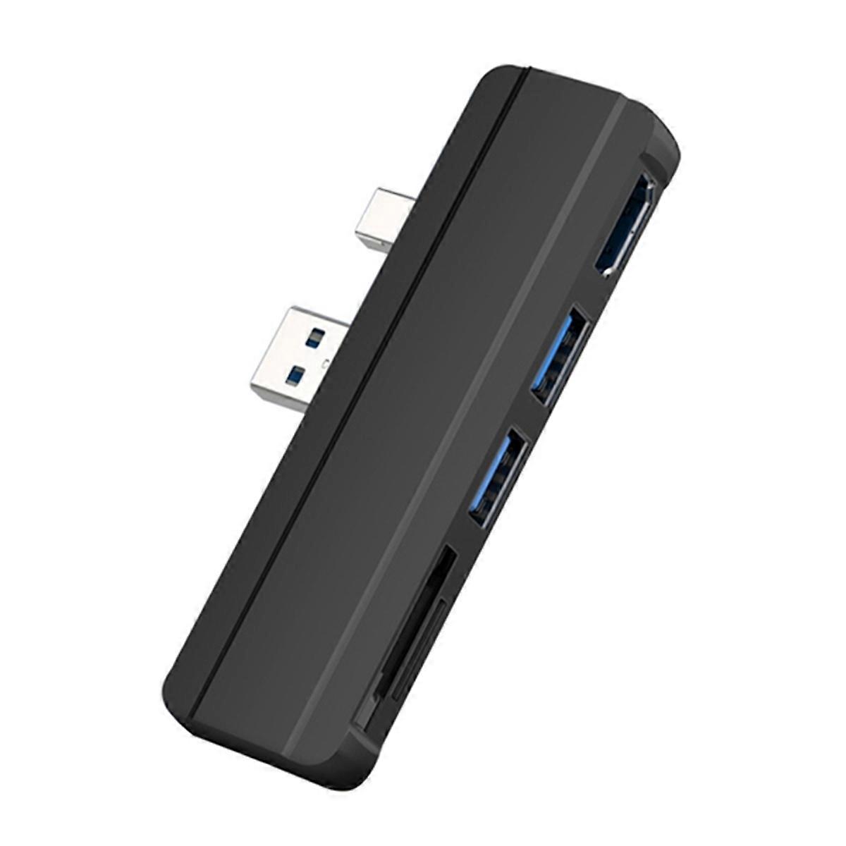 For Pro 6 Pro 5 Pro 4 Dock Hub 5 in 1 USB Docking Station with 4K -Compatible 2 Ports USB 3.0