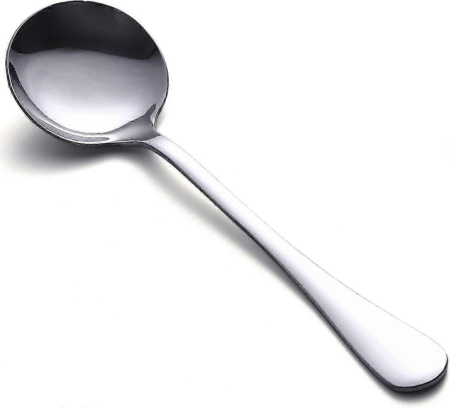 Piao Soup Spoon 3 Piece Set Of High Quality Stainless Steel Table Spoon Heavy Round Deep Bowl Spoon Set Tableware Set-2025-ss
