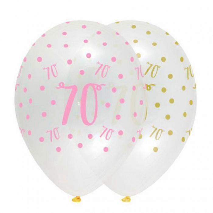 Creative Party Latex 70th Luftballons (6er Pack)