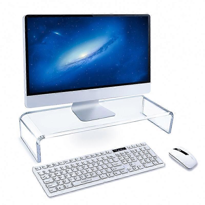 SYC0043 2 PCS Computer Monitor Desktop Increased Acrylic Base