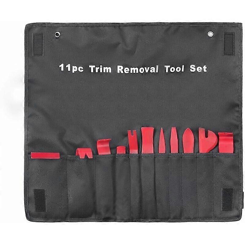 11pcs / set Auto Plastic Trim Removal Tool Audio Panel Open Molding Set Kit Pouch Tool Auto Interior Hand Tools New