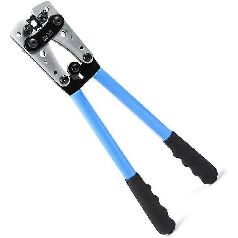 HX-50B Battery Cable Lug Crimping Tools Electrician Pliers for Crimping 6-50mm2 (AWG 8-1/0) Cables with Thickened and Reinforced Metal Plate