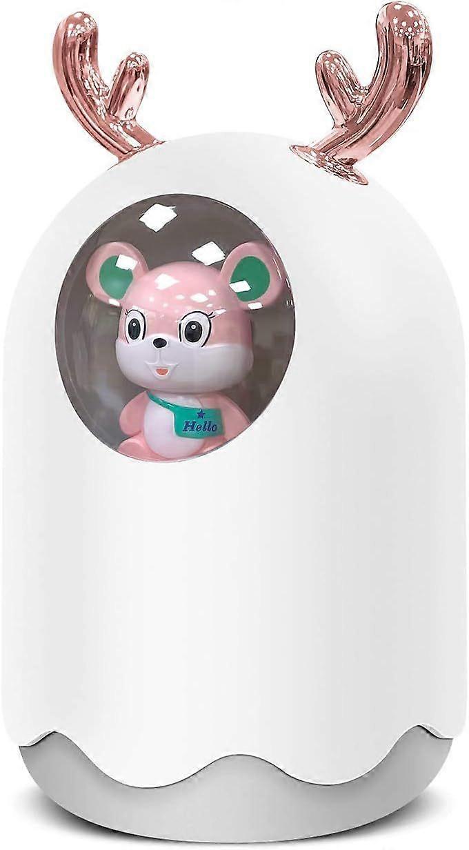 Air Humidifier, Mini Essential Oil Diffuser Mist Humidifier, Portable Quiet Air Humidifier with Color Night Light Function