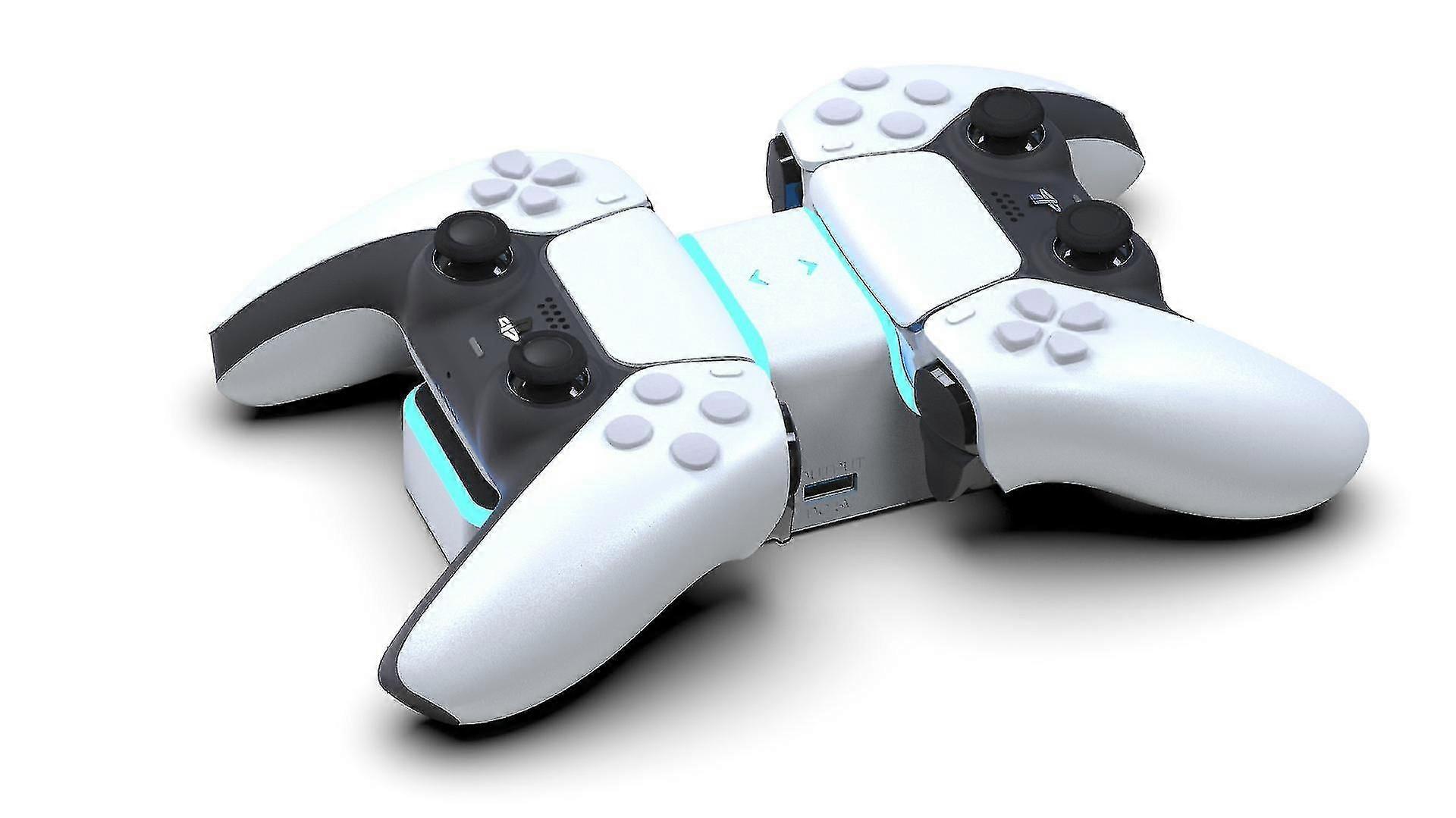 Wireless Charge Dual Dock Station Schnellladelicht Bildschirm für Ps5 Gamepad Controller Griff