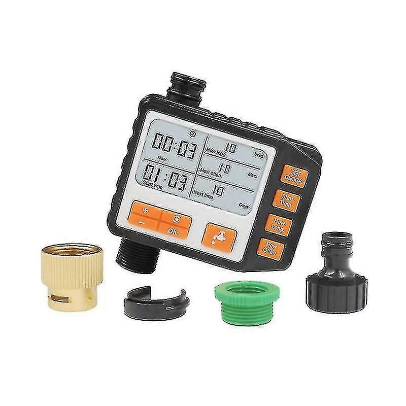 Large Screen Timing Controller Garden Household Metal Head Automatic Watering Timer Garden Watering Controller