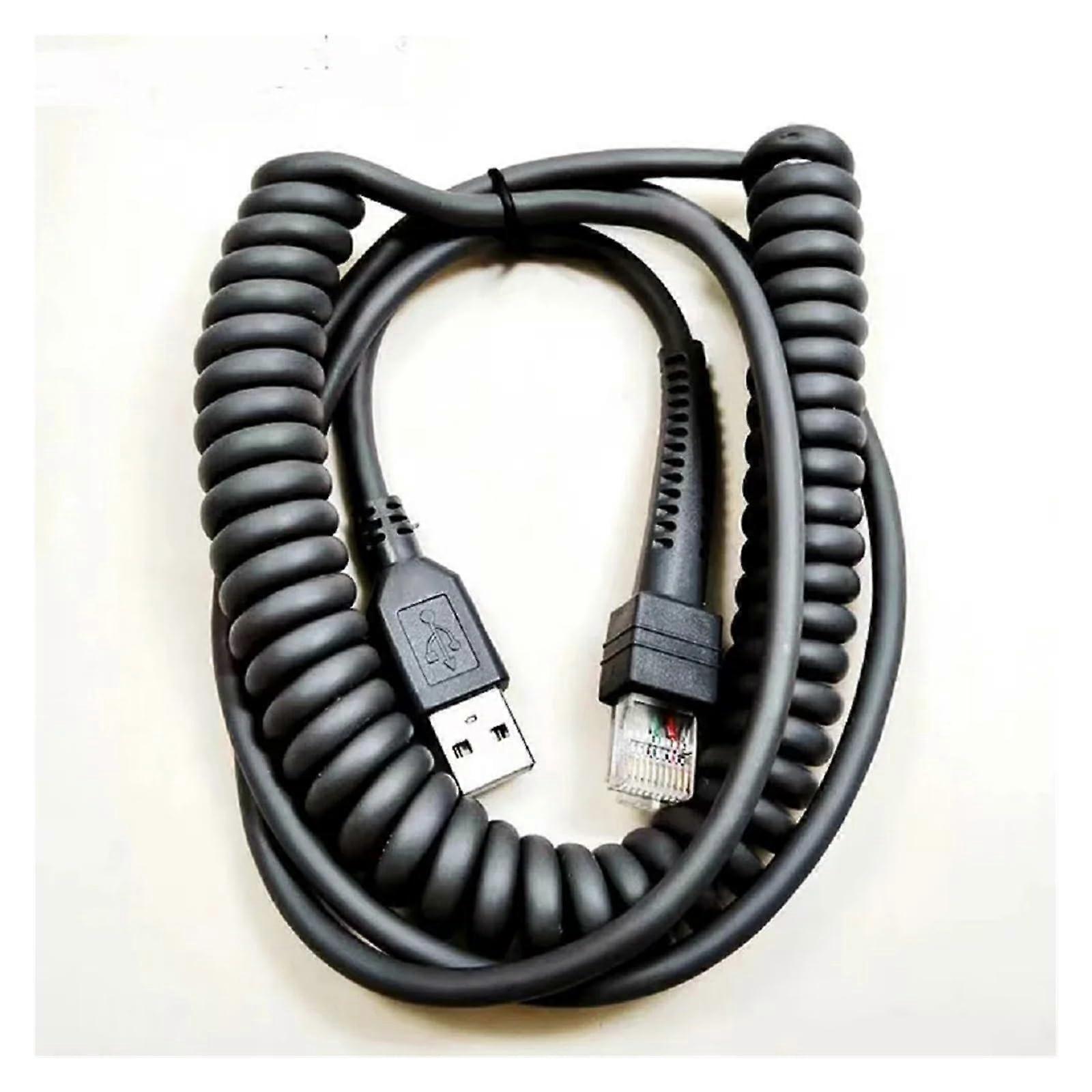 HFHYDZSW 20ft USB 2.0 To RJ50 Plug Scanner Cable Spring Wire For Datalogic PD9530 PD9531 PD9500 D8330 M8300 PD/M