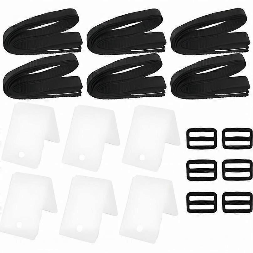 Solar Cover Reel Blanket Straps and Clips Attachment Kit for Universal Inground Swimming Pool