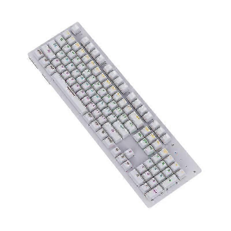 Usb Wired Rgb Light Emitting Gaming Keyboard With Green Axis Wireless Charging