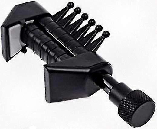 6-in-1 Guitar Capo for Acoustic Strings, Spider Chord Tool with Open Tuning, Black