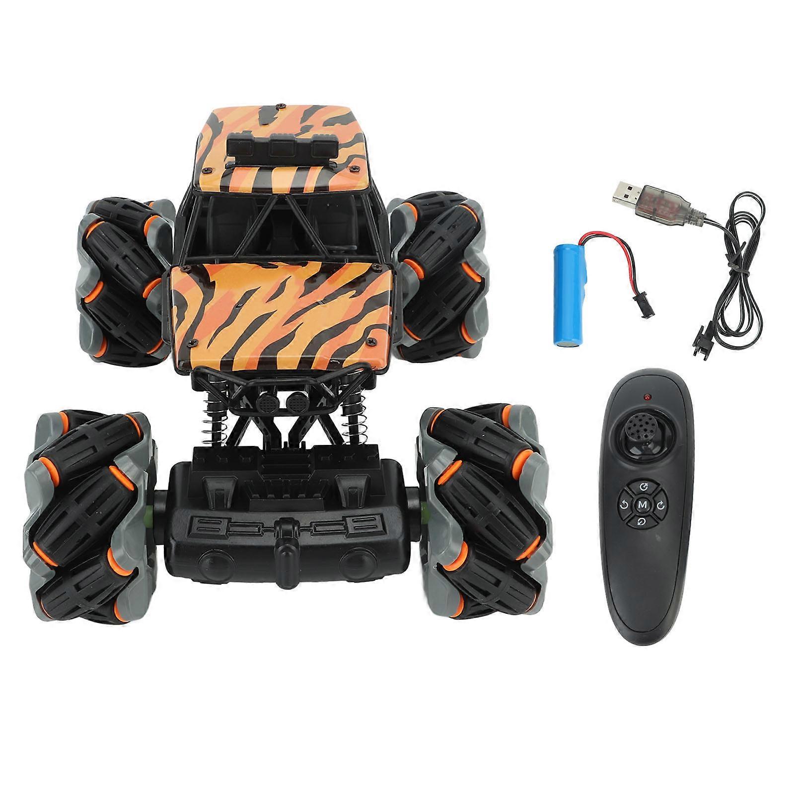 1: 18 RC Stunt Car Shock Absorption Stable Grip Anti Interference 360° Rotation RC Stunt Vehicle