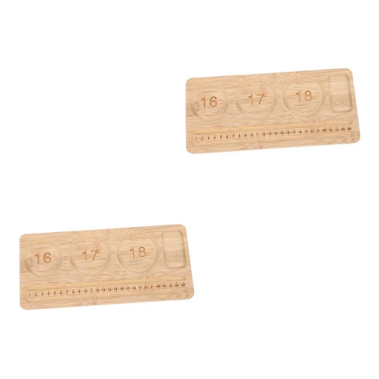 2pcs Bead Board for DIY Jewelry Making with Measurement Scale Beading Mat Tray for Bracelets and Necklaces