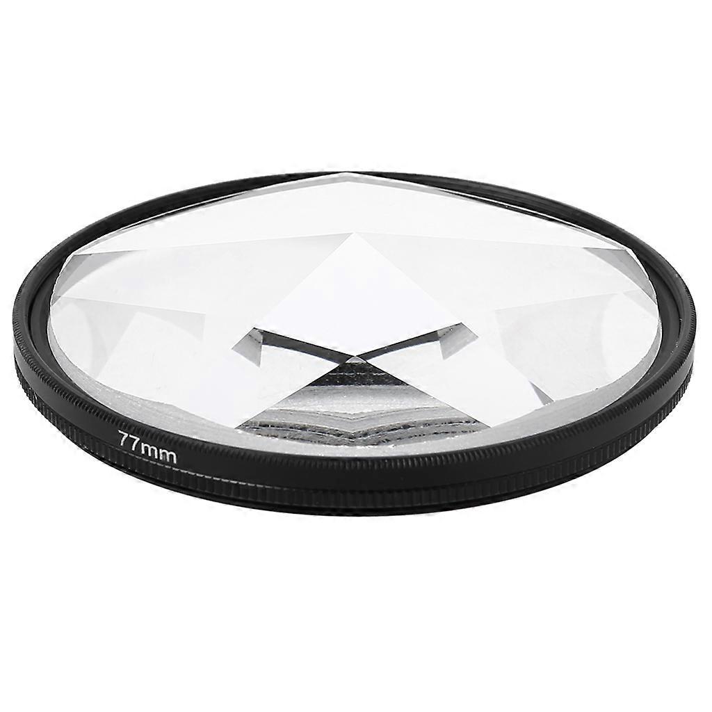 77 mm Pentaprism Filter Kaleidoscope Photography Changeable Number of Subjects Camera Accessorie