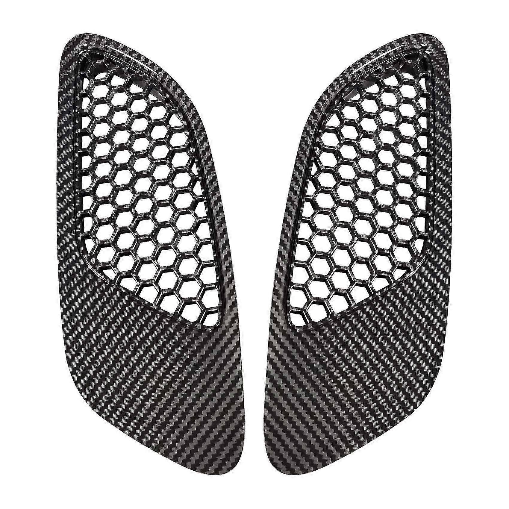 2-Piece E90 E91 E92 E93 Hood Ventilation Scoop Louvers Cover for BMW 3 Series Engine Airflow Kit