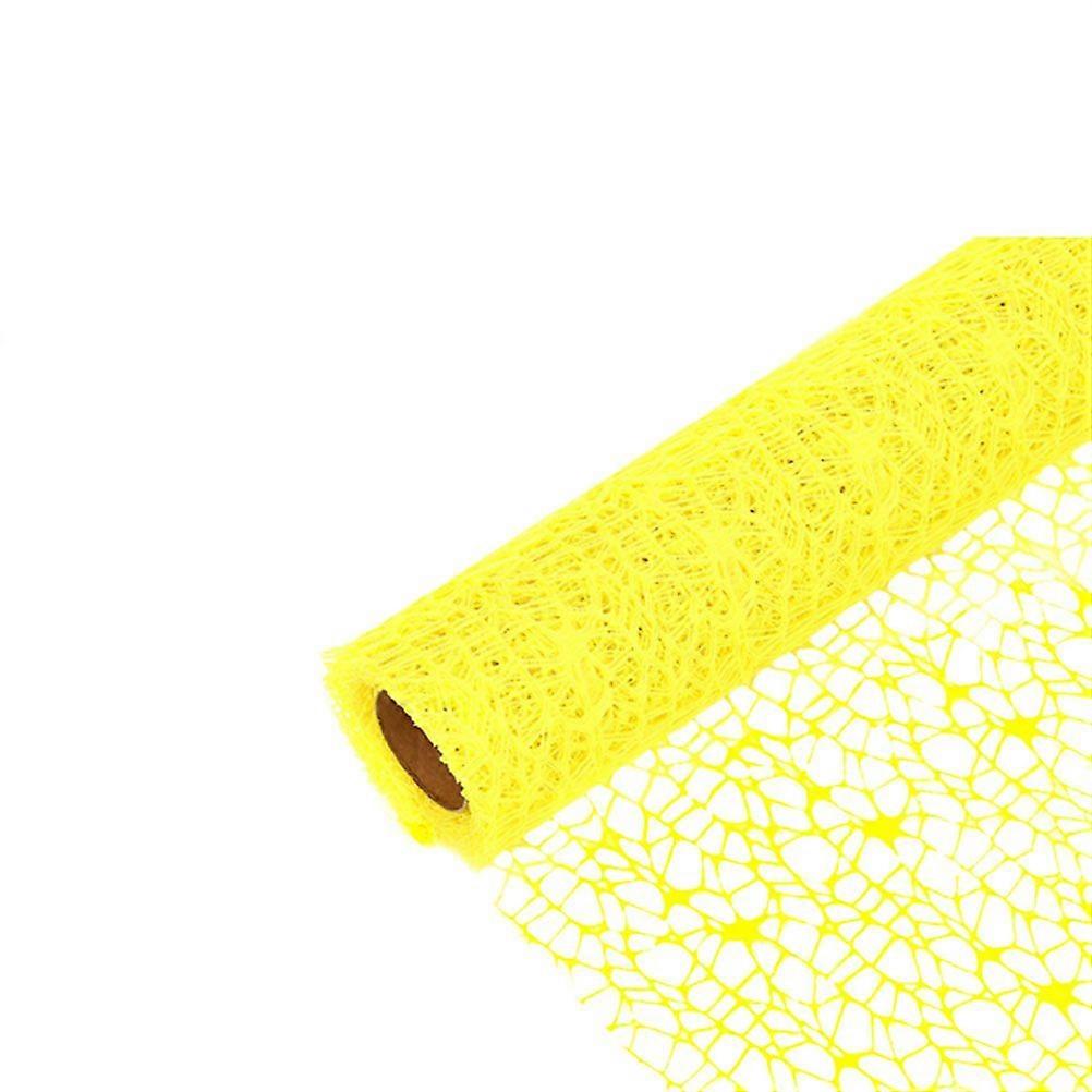 DIY Gauze Roll Bright Color Jacquard Net Handmade Net Yarn Charm Door Curtain Background Layout Mesh Gauze Pendant Flower Packaging Craft for Kids (Li