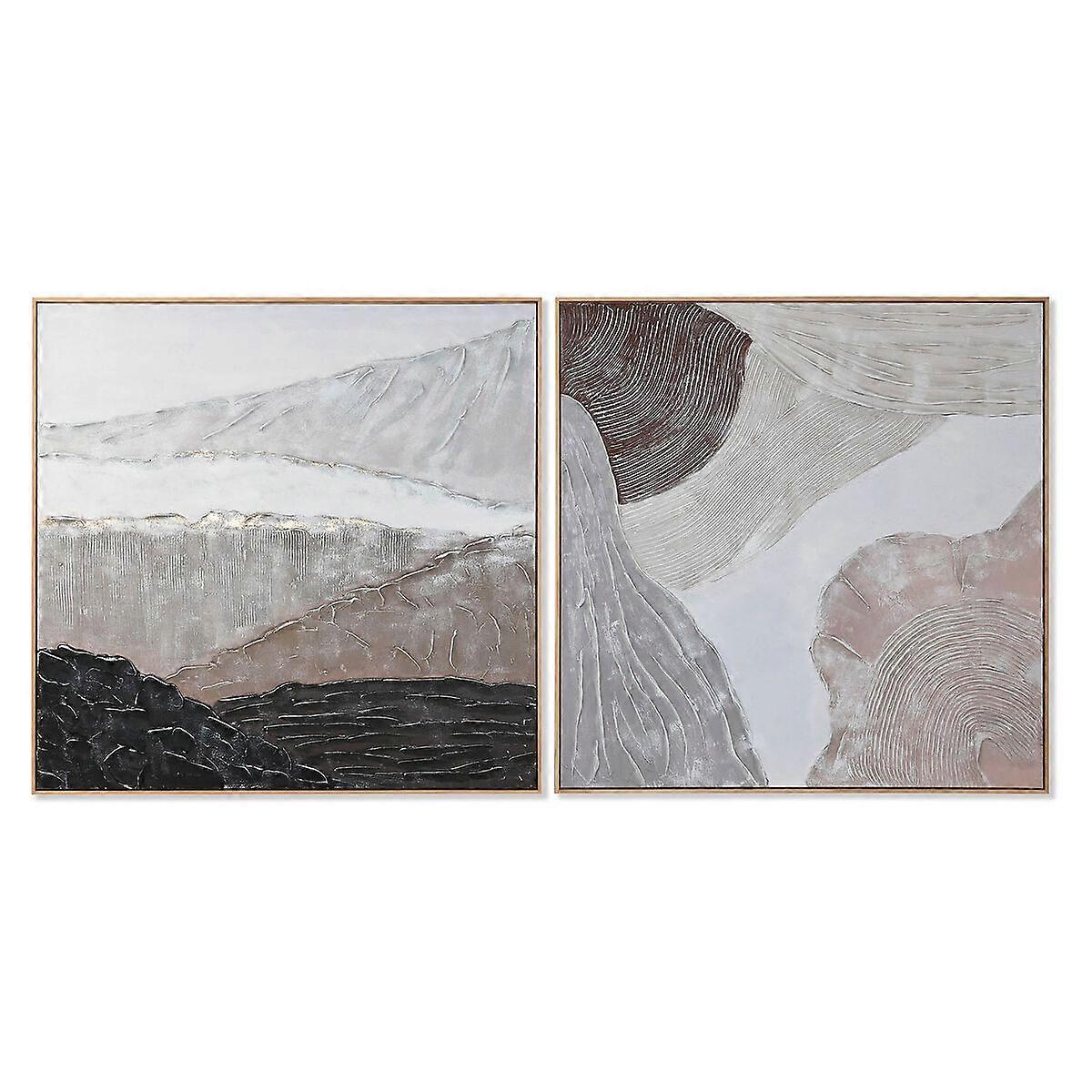 Picture Home ESPRIT Wood Canvas 123 x 4.3 x 123 cm 122.6 X 4.3 X 122.6 CM