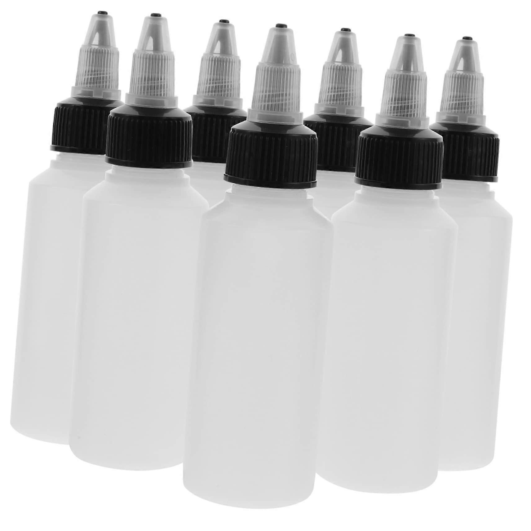 Refillable Squeeze Bottles 20pcs 2oz Small Plastic Squeeze Bottles Lids for Ink Pigment