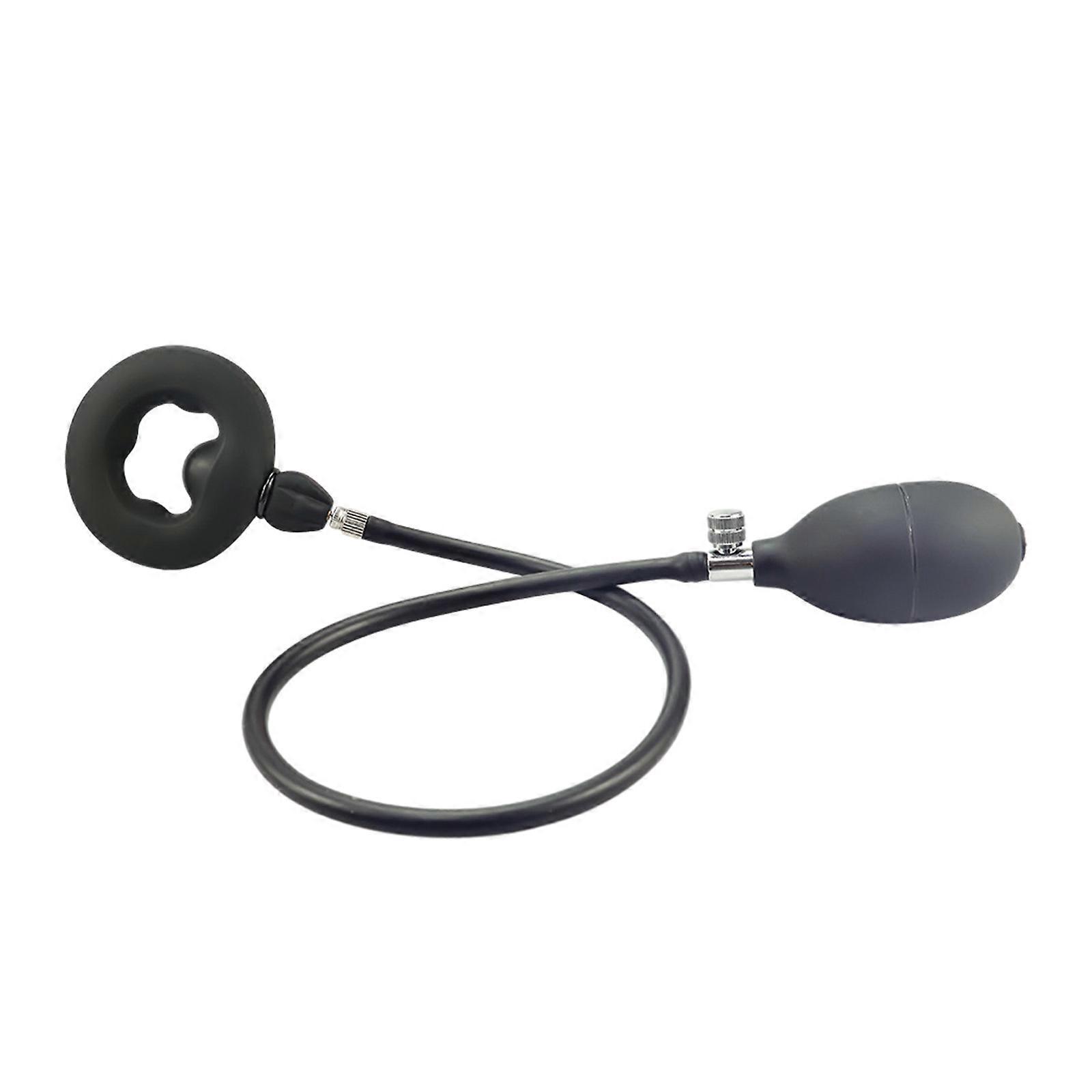 Expandable Pleasure Enhancer Inflatable Silicone SM Toy with Pump Achieve Bigger and Longer Lasting Erections