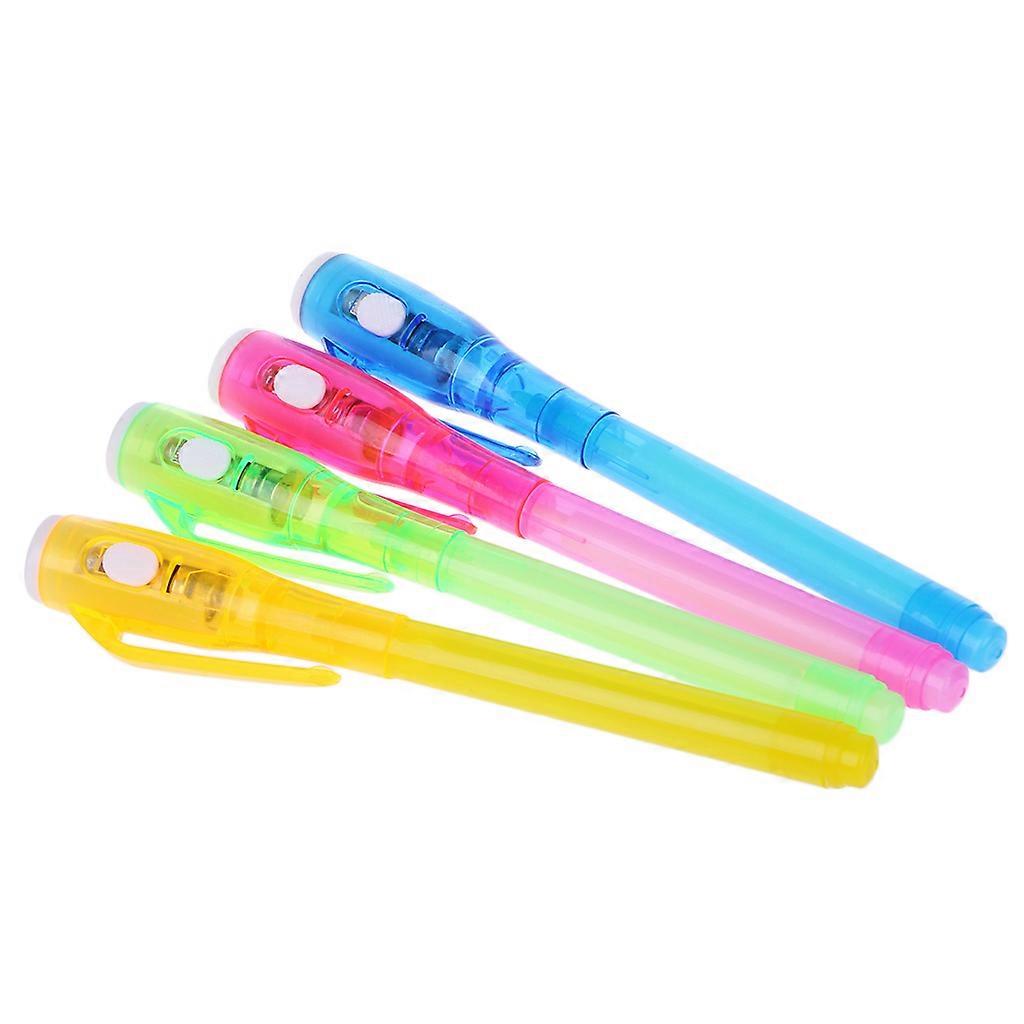 Magic Invisible Ink Pen Writing Secret Message Gadget With UV Light Stationery Light Grey