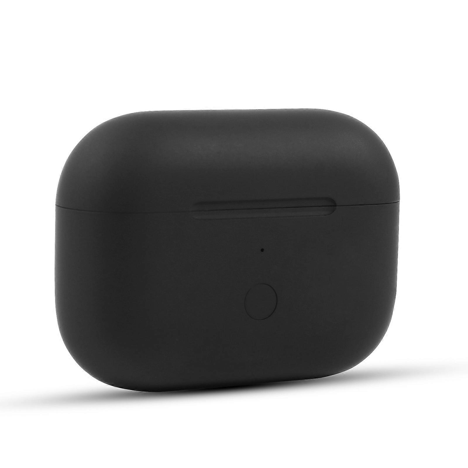 Wireless Charging Case Replacement for Airpods Pro Earphone Charger Case Bluetooth Pairing Sync Button (Black)
