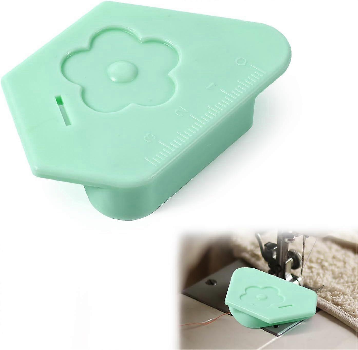 1x Magnetic Sewing Machine Seam Guide, Polygonal Hem Guide with Scale, Cute Hem Guide with Scale, Universal Multi-Function Sewing Machine Accessories