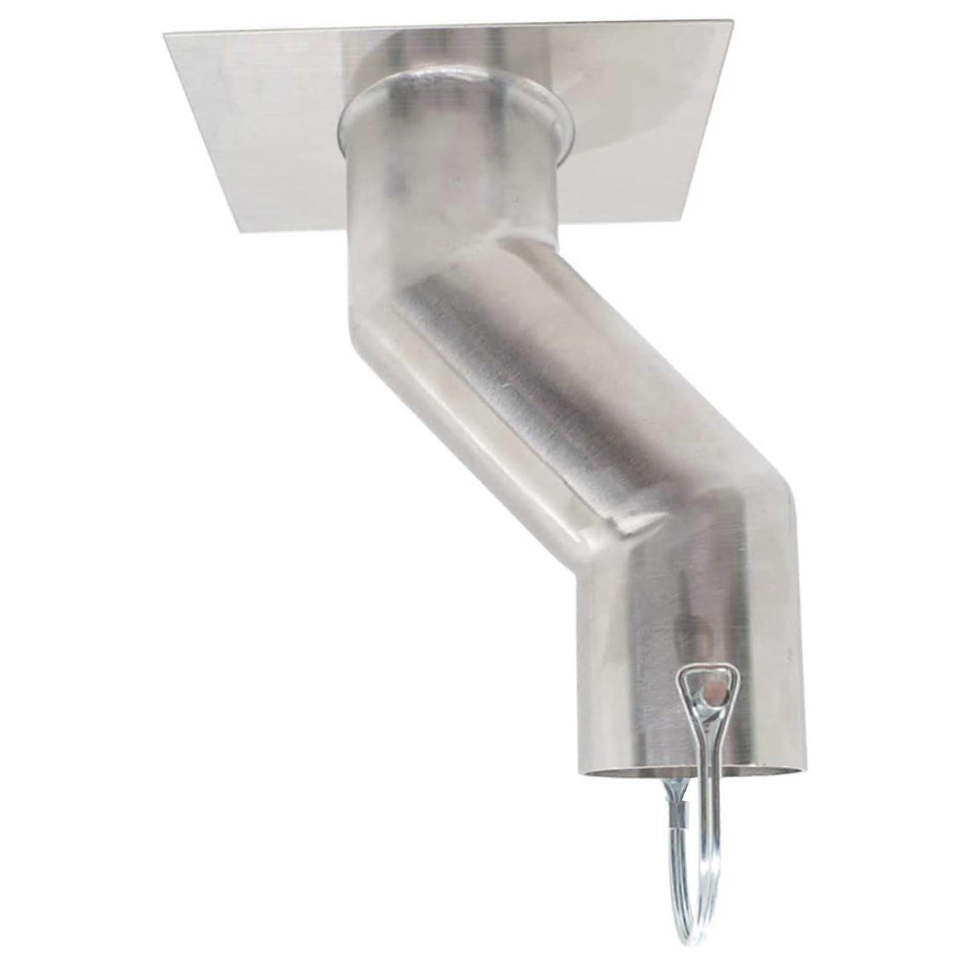Rain chain gutter adapter, 2.75 offset with Uchannel for 2.25 gutter downspout