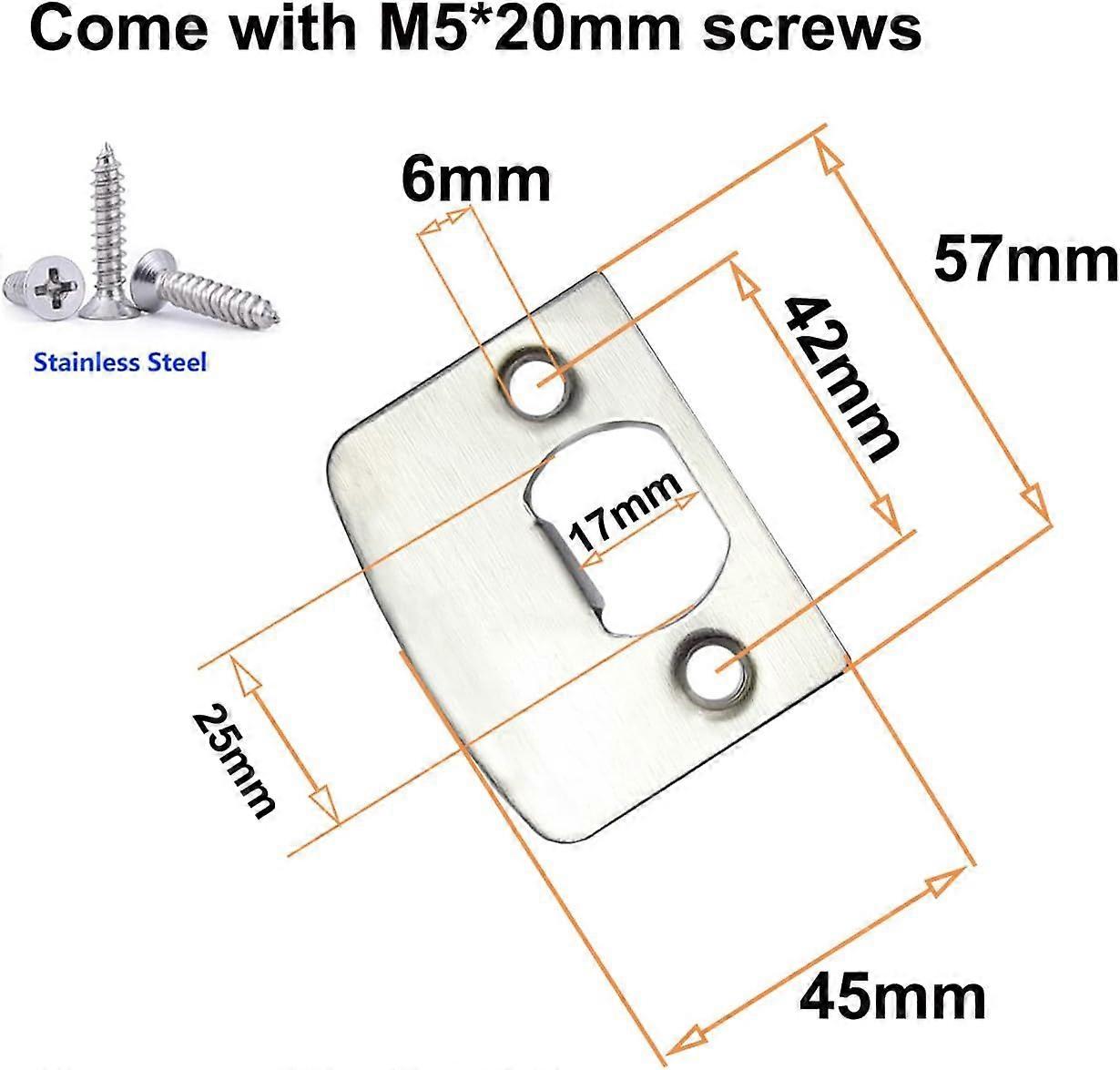 4 Piece Stainless Steel Strike Plate, Door Security Strike Plates Mortice Lock Plates for door lock ASIN B0899RSBSC, B0B24Q159W