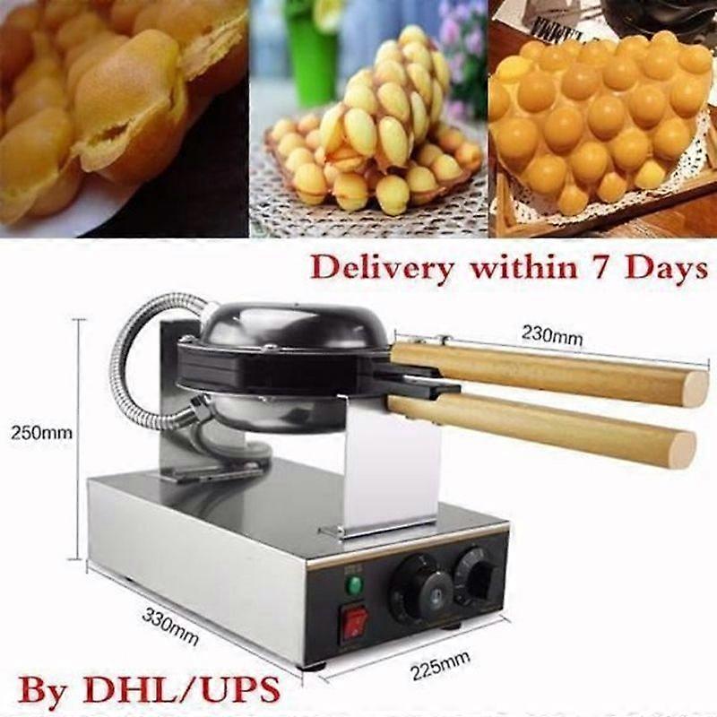 13Kw Electric Waffle Maker Egg Cake Oven QQ Egg Waffle Baker Maker Machine 220V