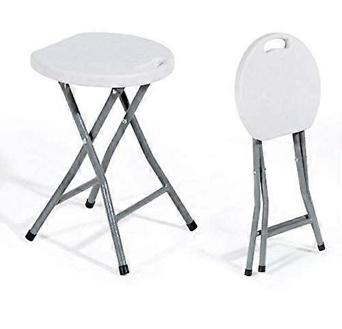 Folding Stool 33 x 30 cm Height 45 cm White Ref: 2032
