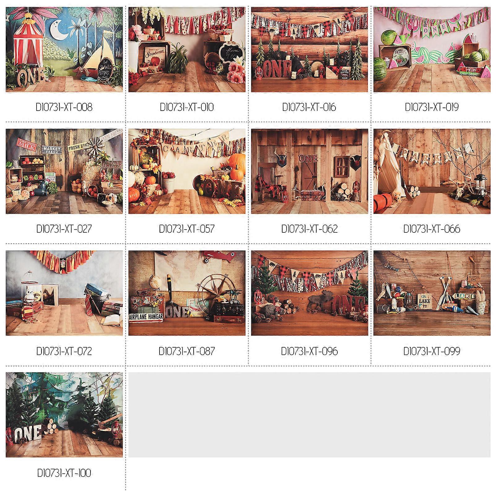 2.1x1.5m Photography Backdrop with Wood Floor Pattern for Portraits