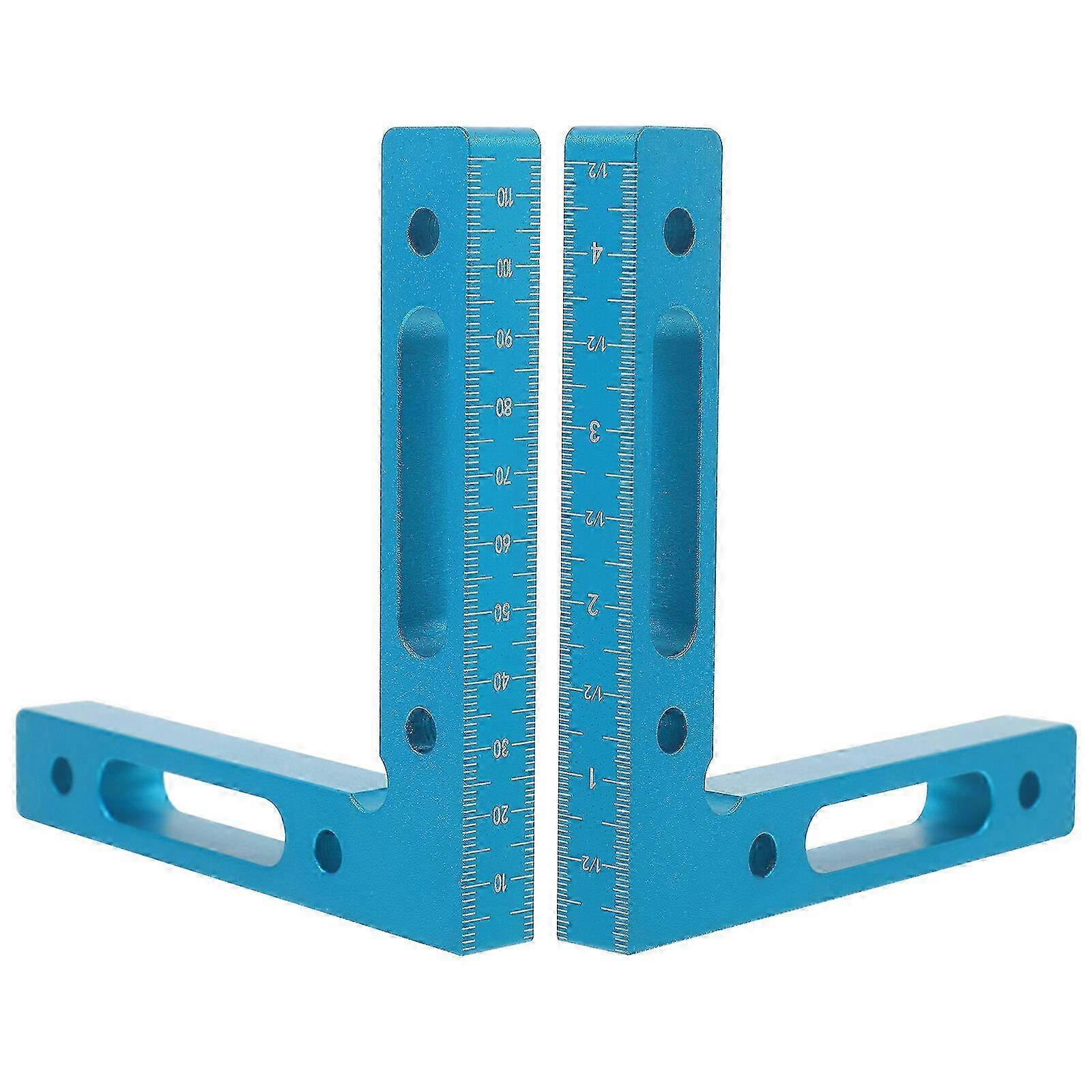 Set of 2 Right Angle Positioning Squares for Woodworking, Ideal for Corner Clamping and Accurate Measurements