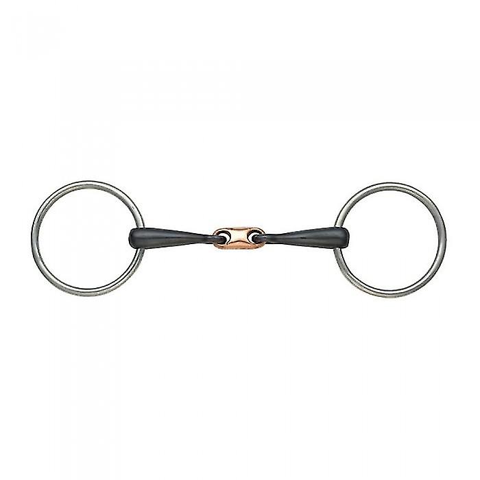 Shires Copper Lozenge Horse Snaffle Bit